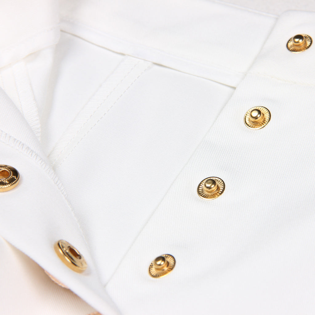 Classic Double Breasted Rivet Office Pants