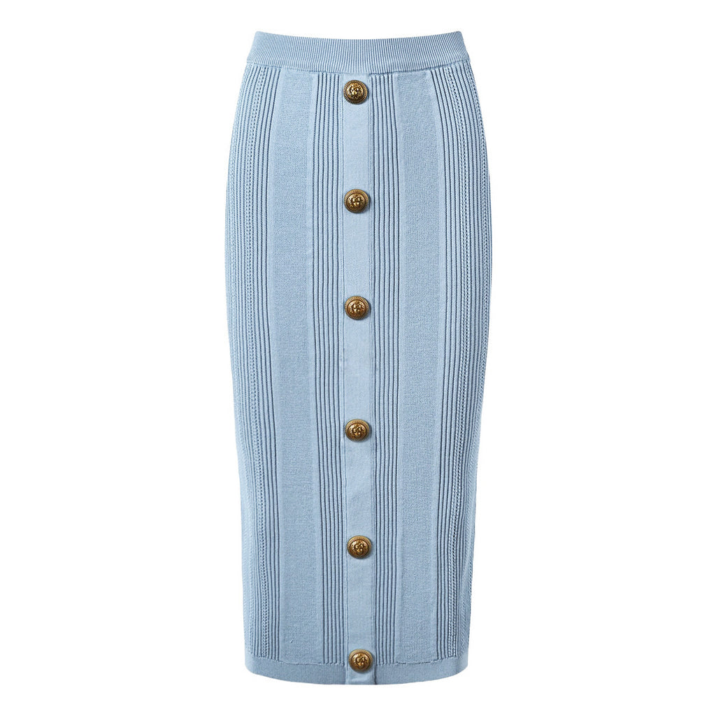 Classic Pop Knitted Midi Skirt