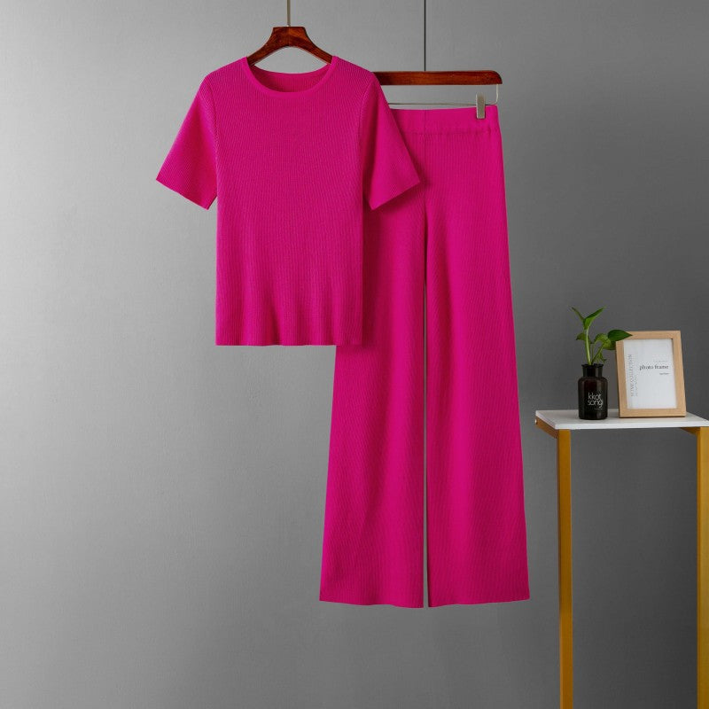 Knitted Slimming Two Piece Suit