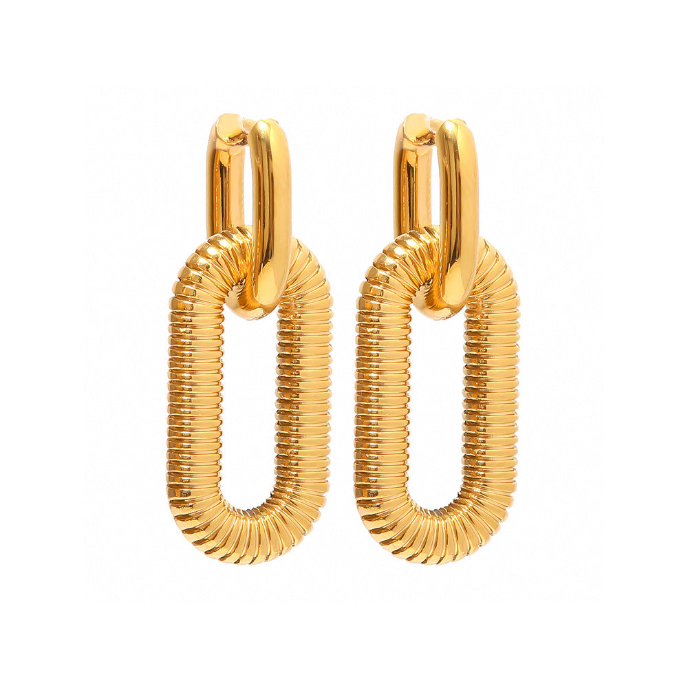 18K Gold Plated Stylish Earrings