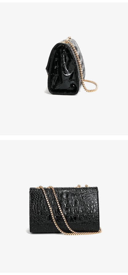 All Match Small Square Crocodile Shoulder Bag