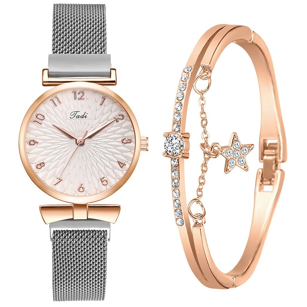 Ladies Bracelet Quartz Watch Set