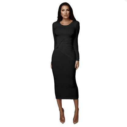 Sheath Mid-Length Slimming Dress