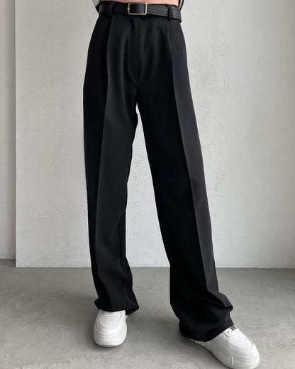 Loose Straight Office Trousers