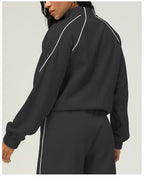 Luxe Chevron Zip Jacket