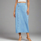 Denim Cargo Skirt