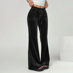 Drawstring Slimming Wide Leg Sweatpants