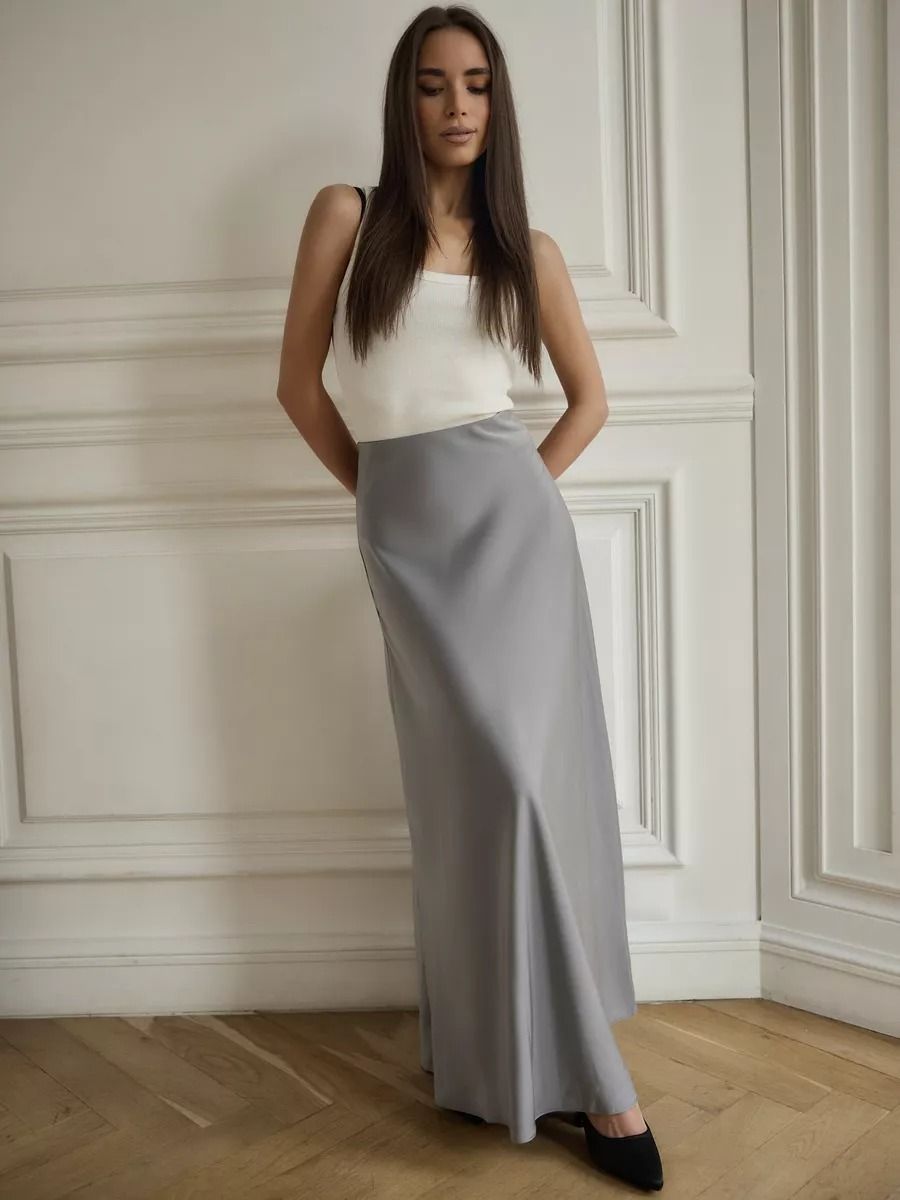 Satin Fishtail Skirt