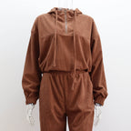 Luxe Corduroy Hooded Sweat Set