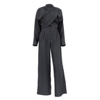 Two Piece Turtleneck Cross Pants  Sets