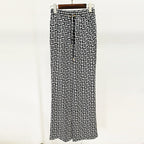 Maze Print Double Breasted Pants