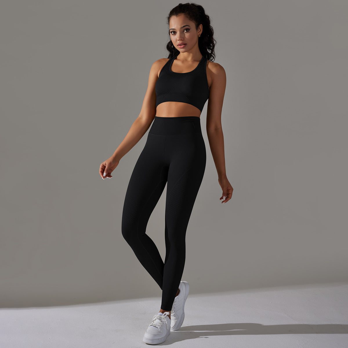 Seamless Breathable Active Pants Set