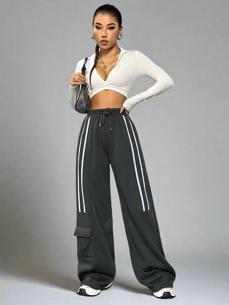 Retro Casual Track Sweatpants