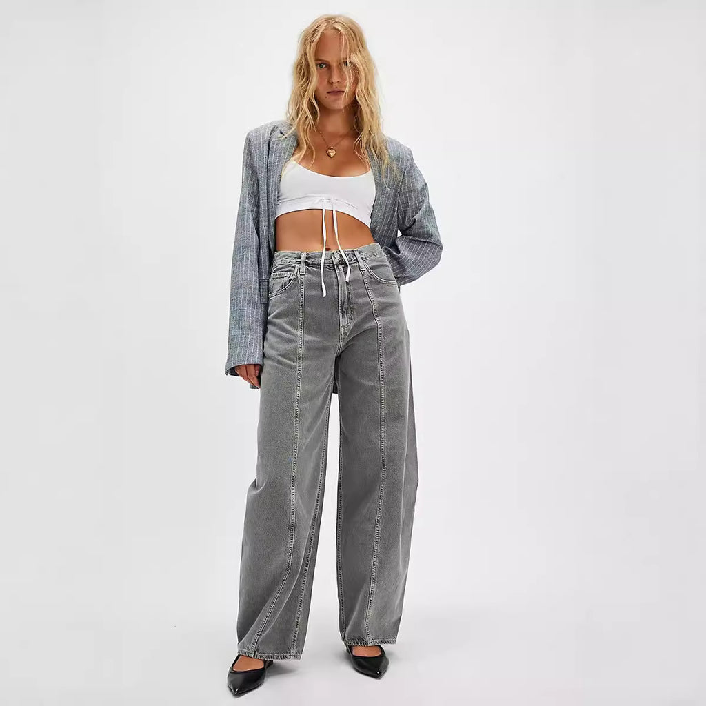 Loose Straight Jeans Pants