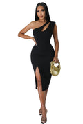 Women Clothing French Dress Sleeveless Type Hip Design Slim Fit
