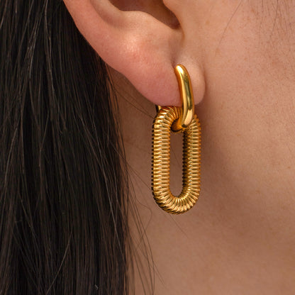 18K Gold Plated Stylish Earrings