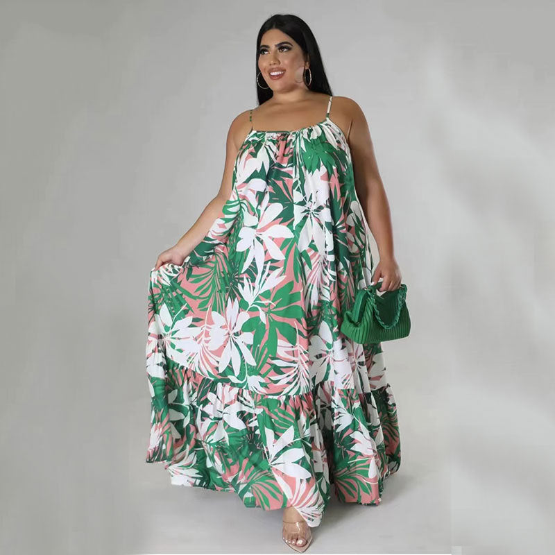 Curve Strap Slip Dress