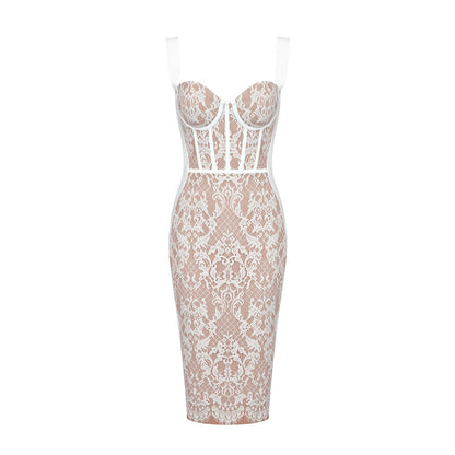 Retro Lace Cocktail Dress