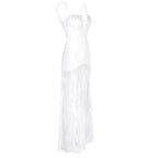 White Sexy Tube Top off Shoulder Lace Wedding Dress