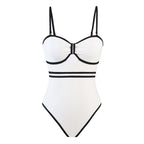 Vacation One Piece Swimsuit & Cover Skirt Set