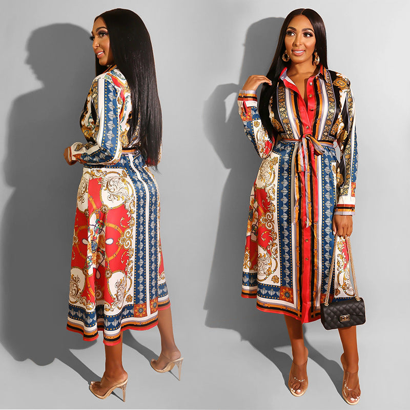 Retro Ethnic African Style  Summer Dress