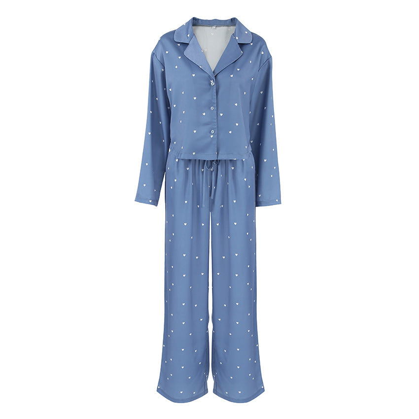 Heart Printing Pajamas Set