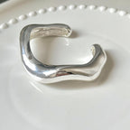 Irregular Silver Ring Bracelet
