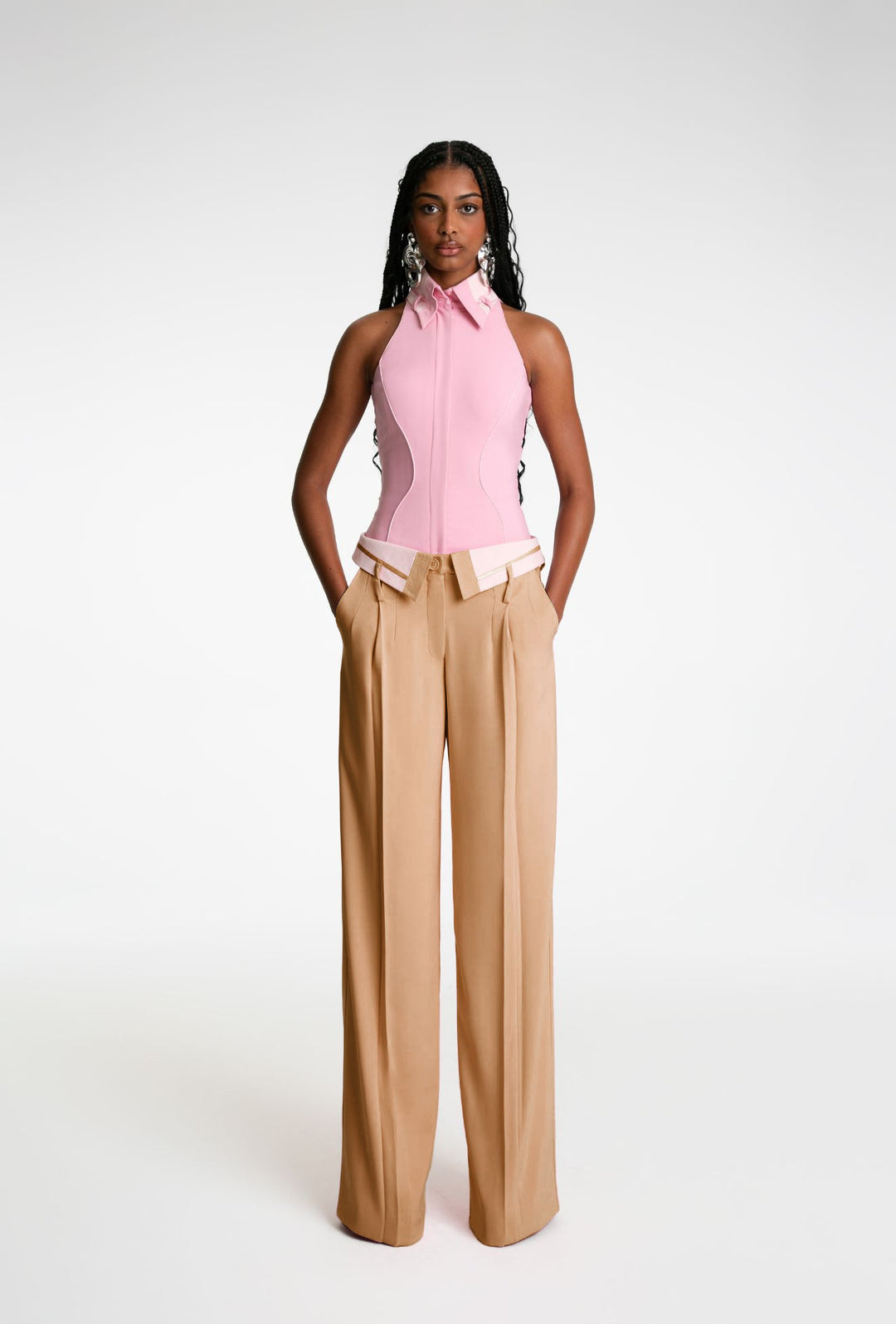 Retro Draping Work Pant