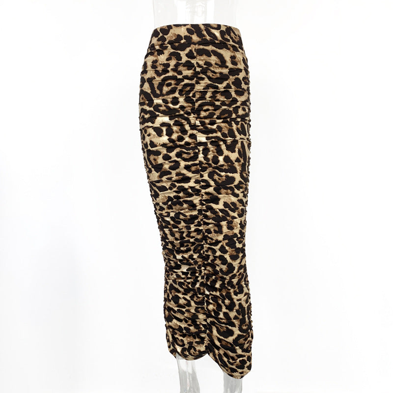 Leopard-Print Skirt
