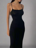 Spaghetti Strap Knitted Dress