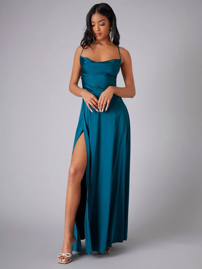 Sexy Slim Fit Backless Formal Dress