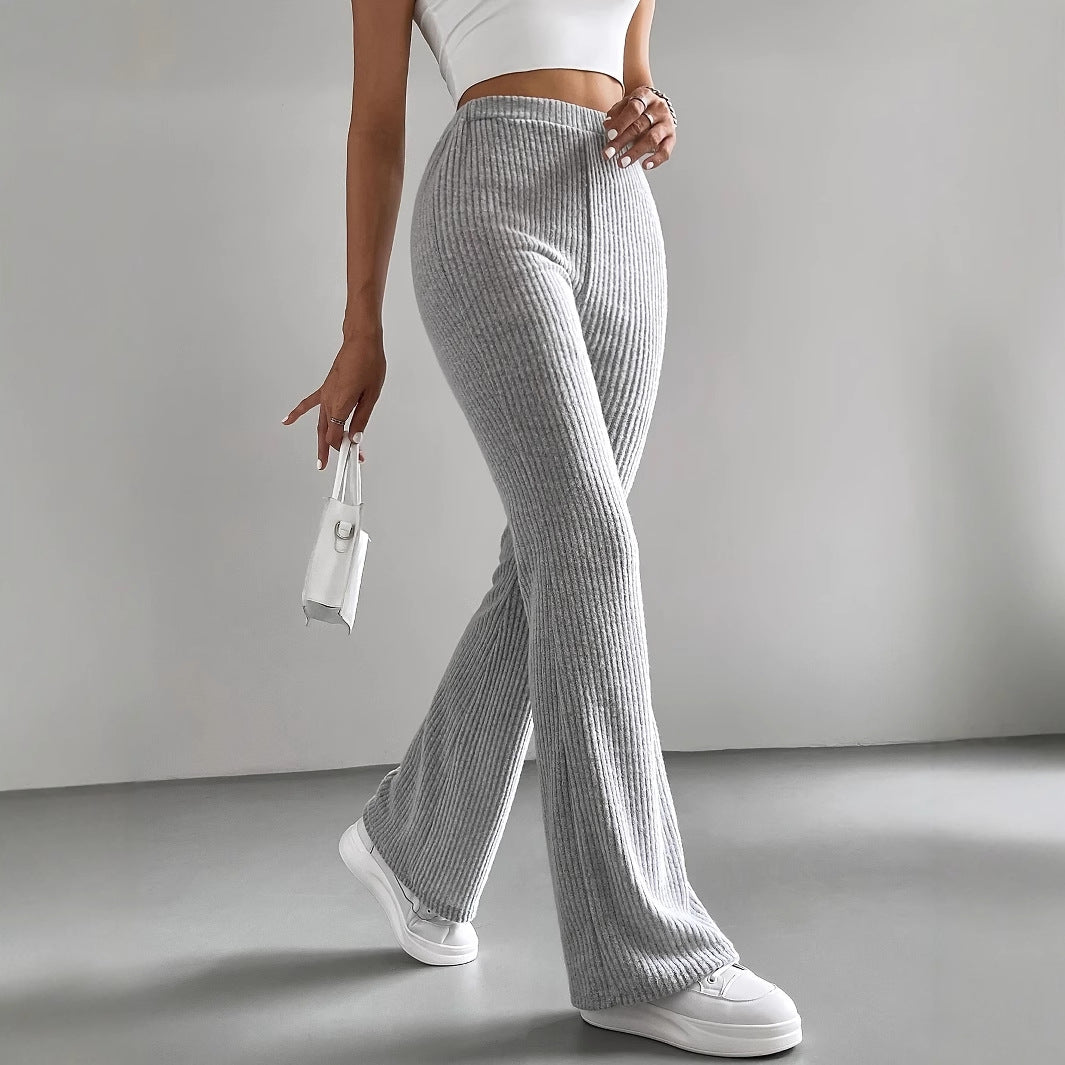 Bell Bottom Knitted Sweatpants