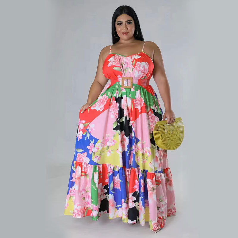 Curve Strap Slip Dress