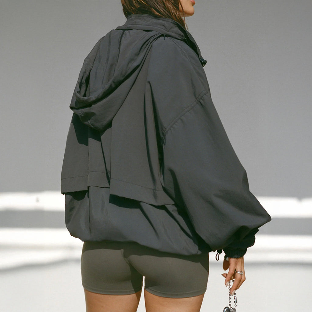 Women Clothing Autumn Yoga Sports Zipper Long Sleeve Coat