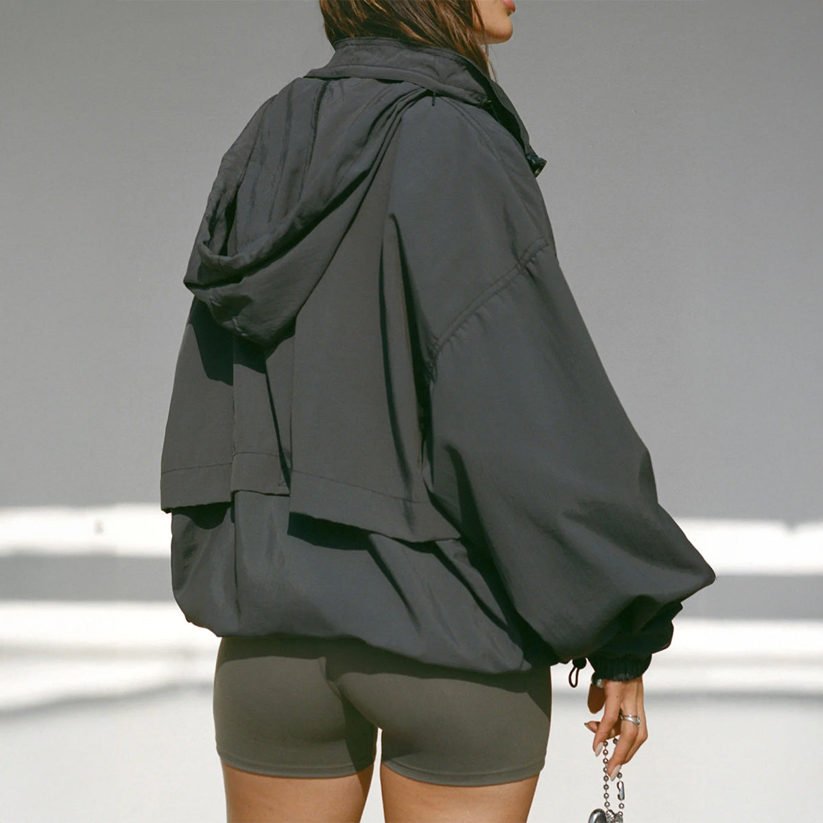 Women Clothing Autumn Yoga Sports Zipper Long Sleeve Coat