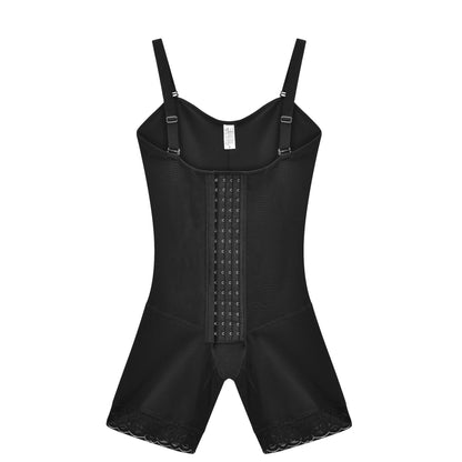 Four Breasted Belly Shaping One Piece Bodysuit