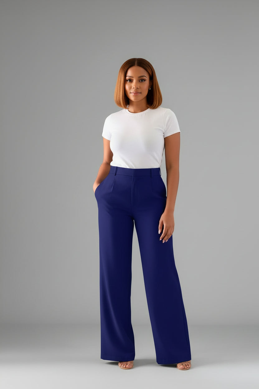Straight Wide Leg Pants