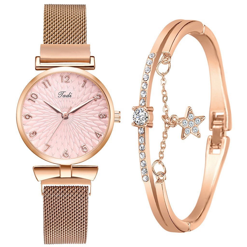 Ladies Bracelet Quartz Watch Set