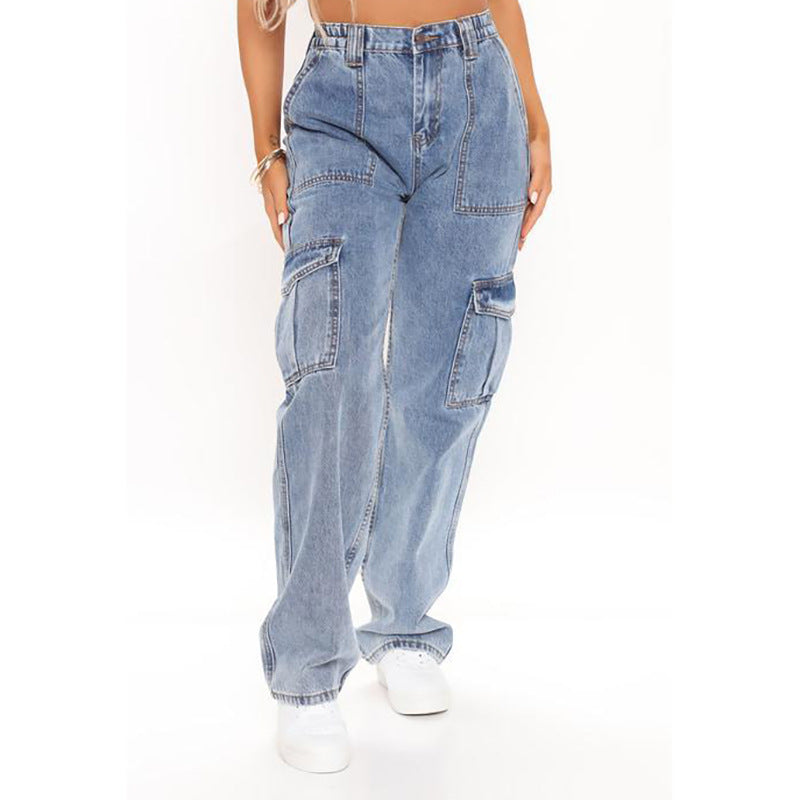 Cargo Wide Leg Jeans