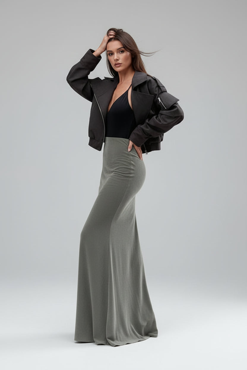 Silver Fox Fishtail Skirt