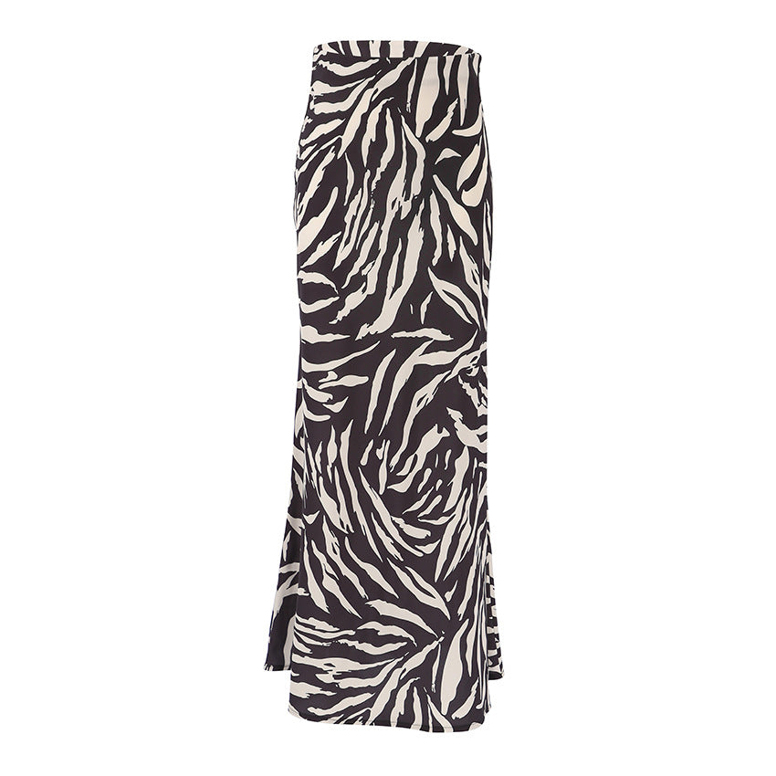 Zebra Pattern A Swing Skirt