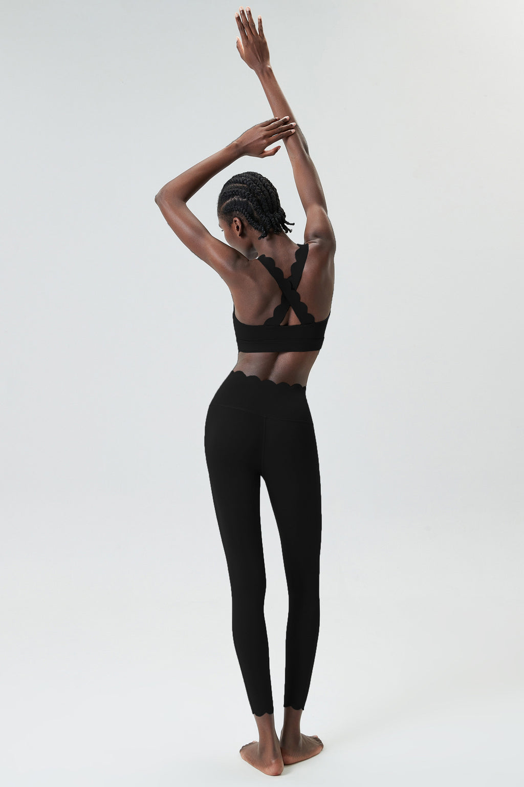 Small Wave Yoga Suit Suit Women Tight Fit Sports Fitness Suit Two Piece Quick Dry Suit