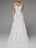 Elegant Embroidered Lace Wedding Dress