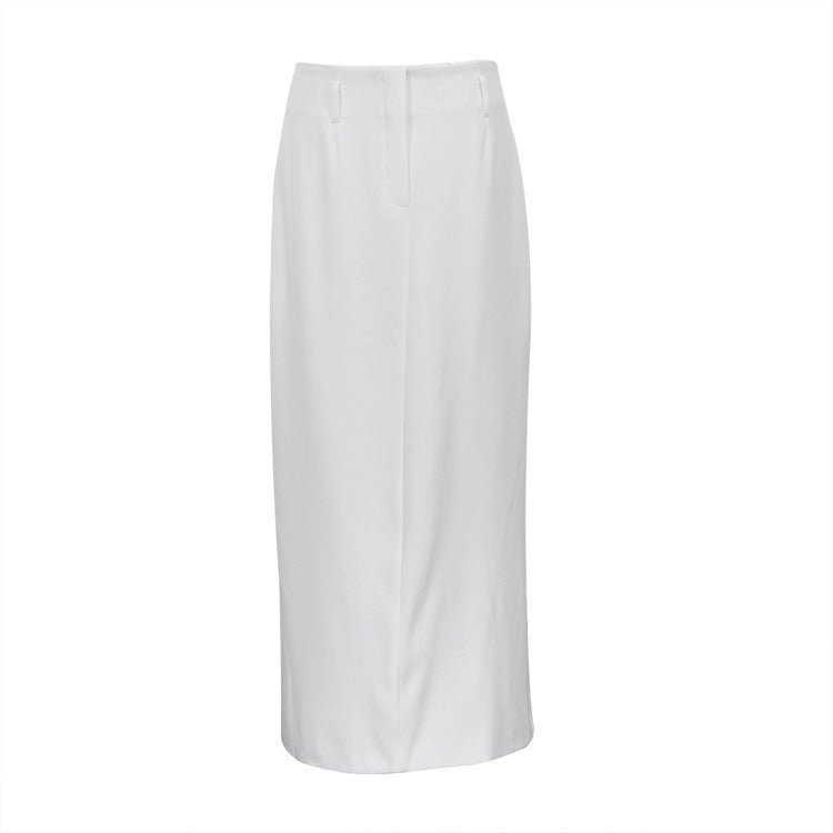 White Loose A  line Skirt - ALL HERZ FASHIONS