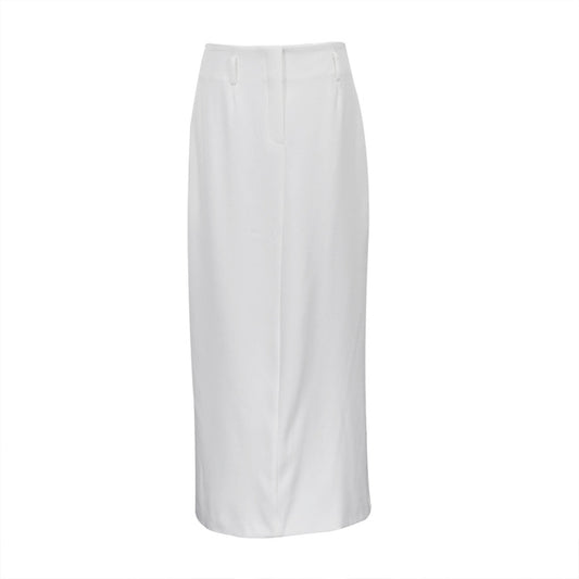 White Loose A  line Skirt - ALL HERZ FASHIONS