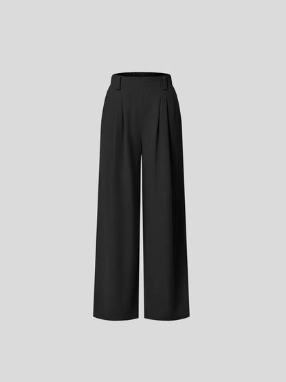 Pleated Slim Loose Work Pant