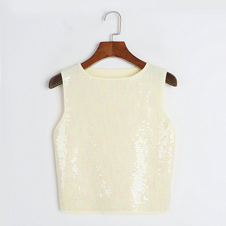 Sequined Knitted Camisole