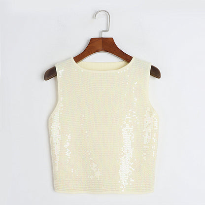 Sequined Knitted Camisole