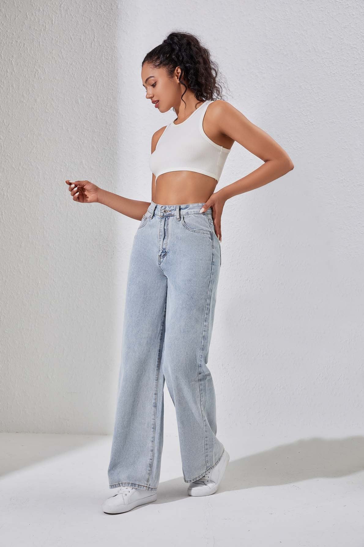 Casual Loose Wide Leg Jeans