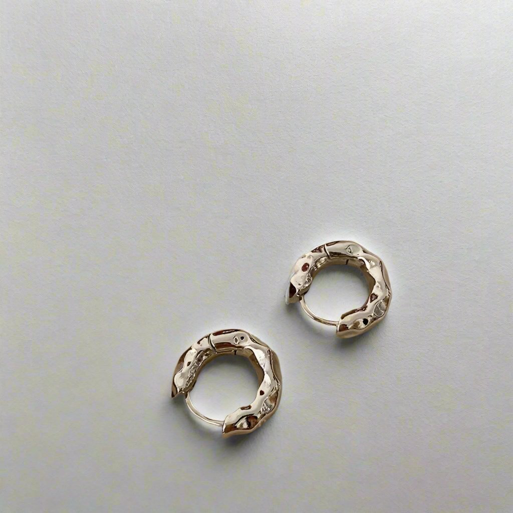 Retro Metal Buckles Hoop Earrings